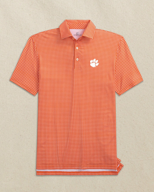 Clemson Tigers Driver Dunes Edge Plaid Polo | Southern Tide Best Price