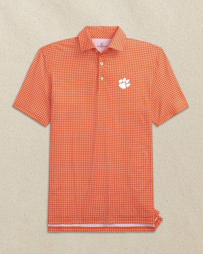 Clemson Tigers Driver Dunes Edge Plaid Polo | Southern Tide Best Price