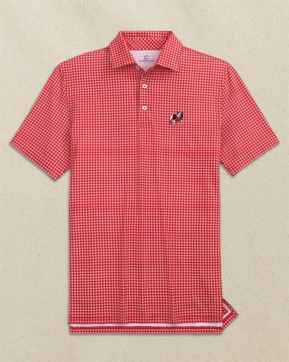 Georgia Bulldogs Driver Dunes Edge Plaid Polo | Southern Tide Signature