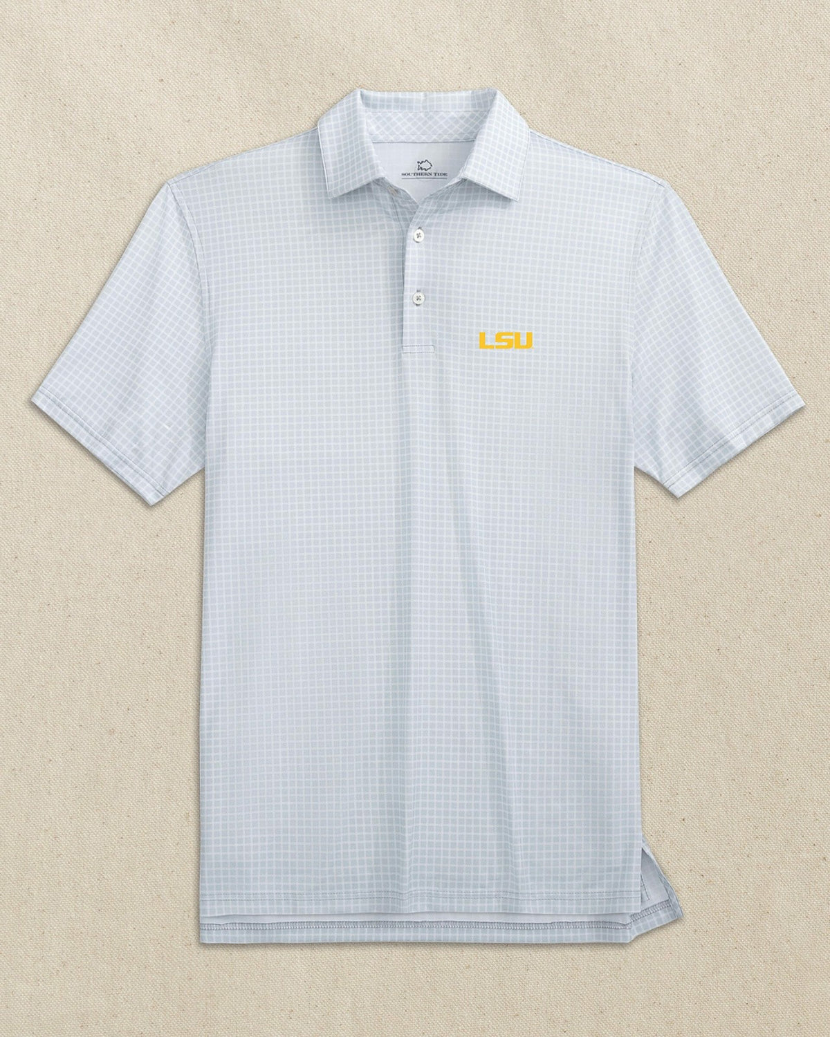 LSU Tigers Driver Dunes Edge Plaid Polo | Southern Tide Value