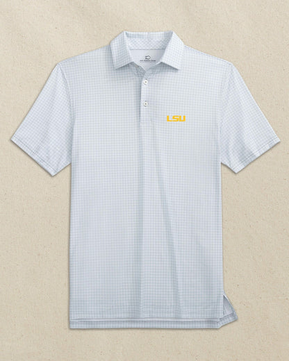 LSU Tigers Driver Dunes Edge Plaid Polo | Southern Tide Value