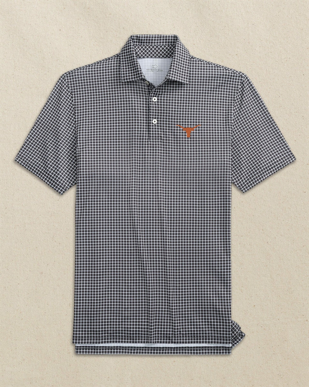 Texas Longhorns Driver Dunes Edge Plaid Polo | Southern Tide Classic