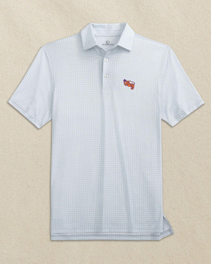 Clemson Gentleman Tiger Dunes Edge Plaid Polo | Southern Tide Sale