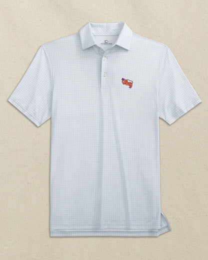 Clemson Gentleman Tiger Dunes Edge Plaid Polo | Southern Tide Sale