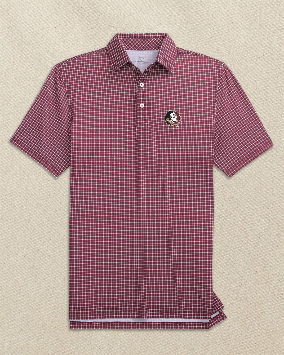 FSU Seminoles Driver Dunes Edge Plaid Polo | Southern Tide Sale
