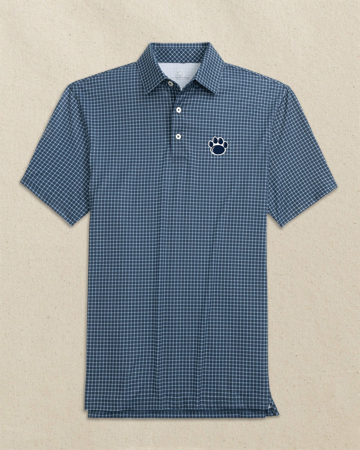 Penn State Paw Driver Dunes Edge Plaid Polo | Southern Tide Signature