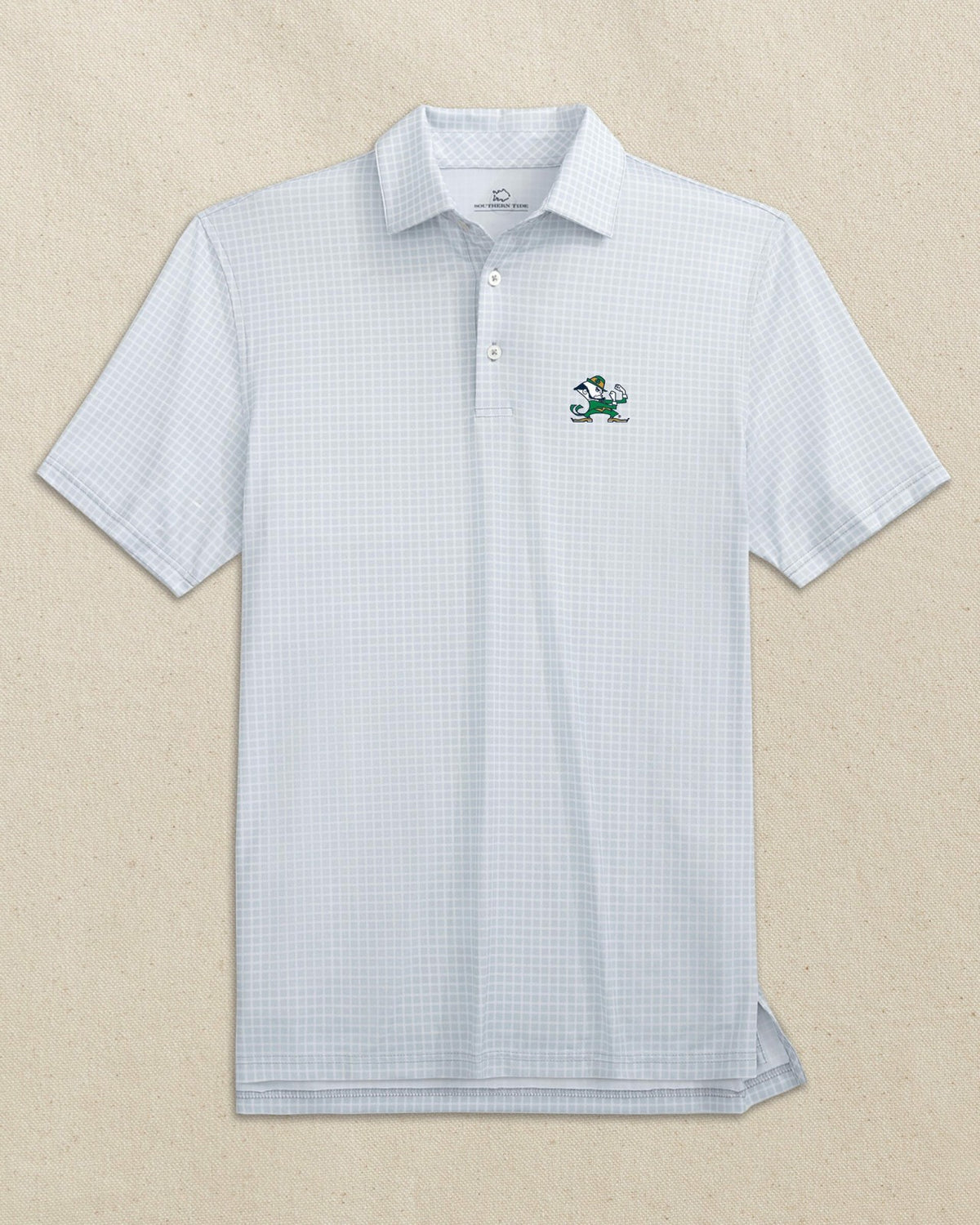 Notre Dame Leprechaun Dunes Edge Plaid Polo | Southern Tide Deals