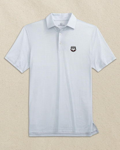 Georgia Bulldogs Head Dunes Edge Plaid Polo | Southern Tide Exclusive