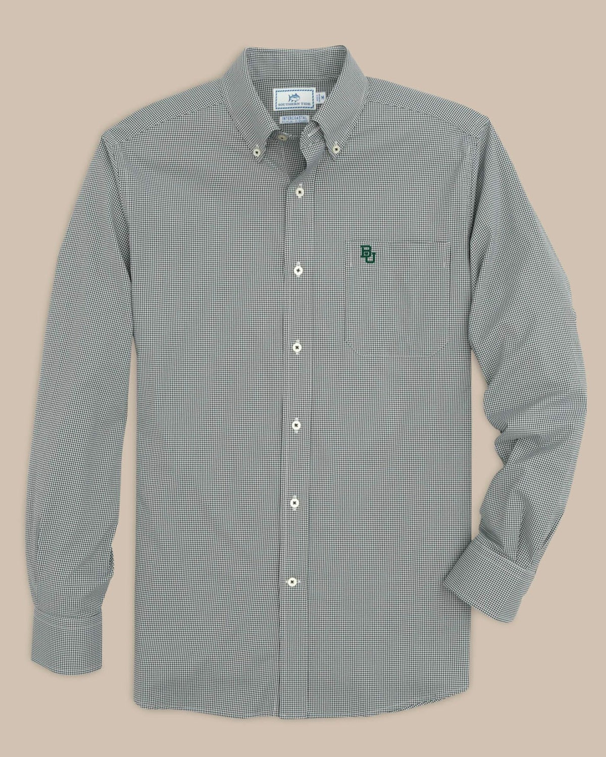 Baylor Gingham Button Down Shirt Collegiate Shirts | Southern Tide Discount