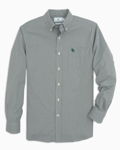 Baylor Gingham Button Down Shirt Collegiate Shirts | Southern Tide Discount