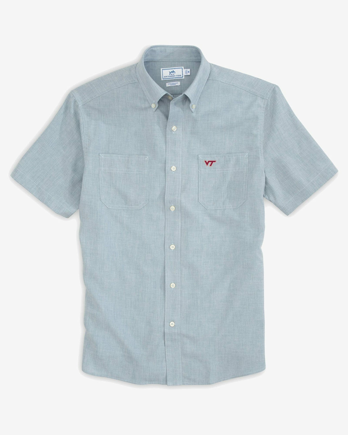 Virginia Tech Hokies Short Sleeve Button Down Shirt | Southern Tide Value