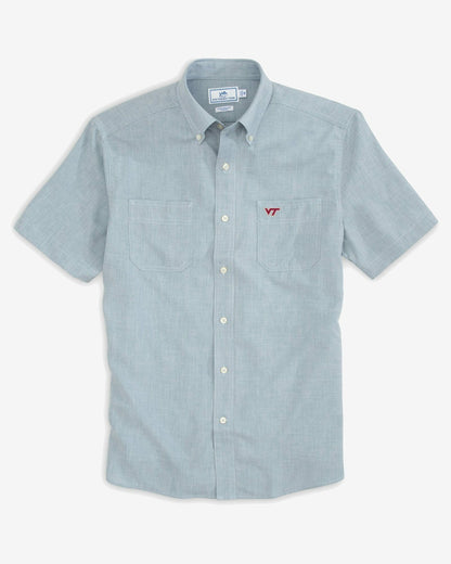 Virginia Tech Hokies Short Sleeve Button Down Shirt | Southern Tide Value