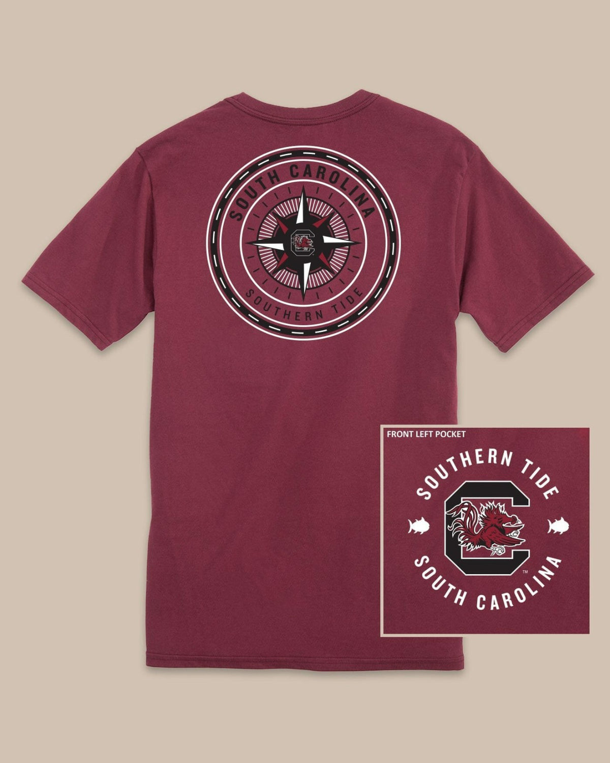 USC Gamecocks Gameday Collegiate Compass T-Shirt | Southern Tide Discount