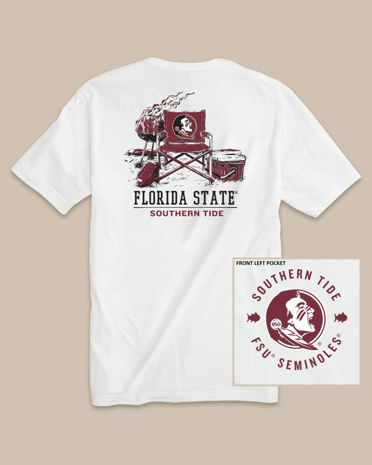 FSU Seminoles Gameday BBQ Tailgate T-Shirt | Southern Tide Premium