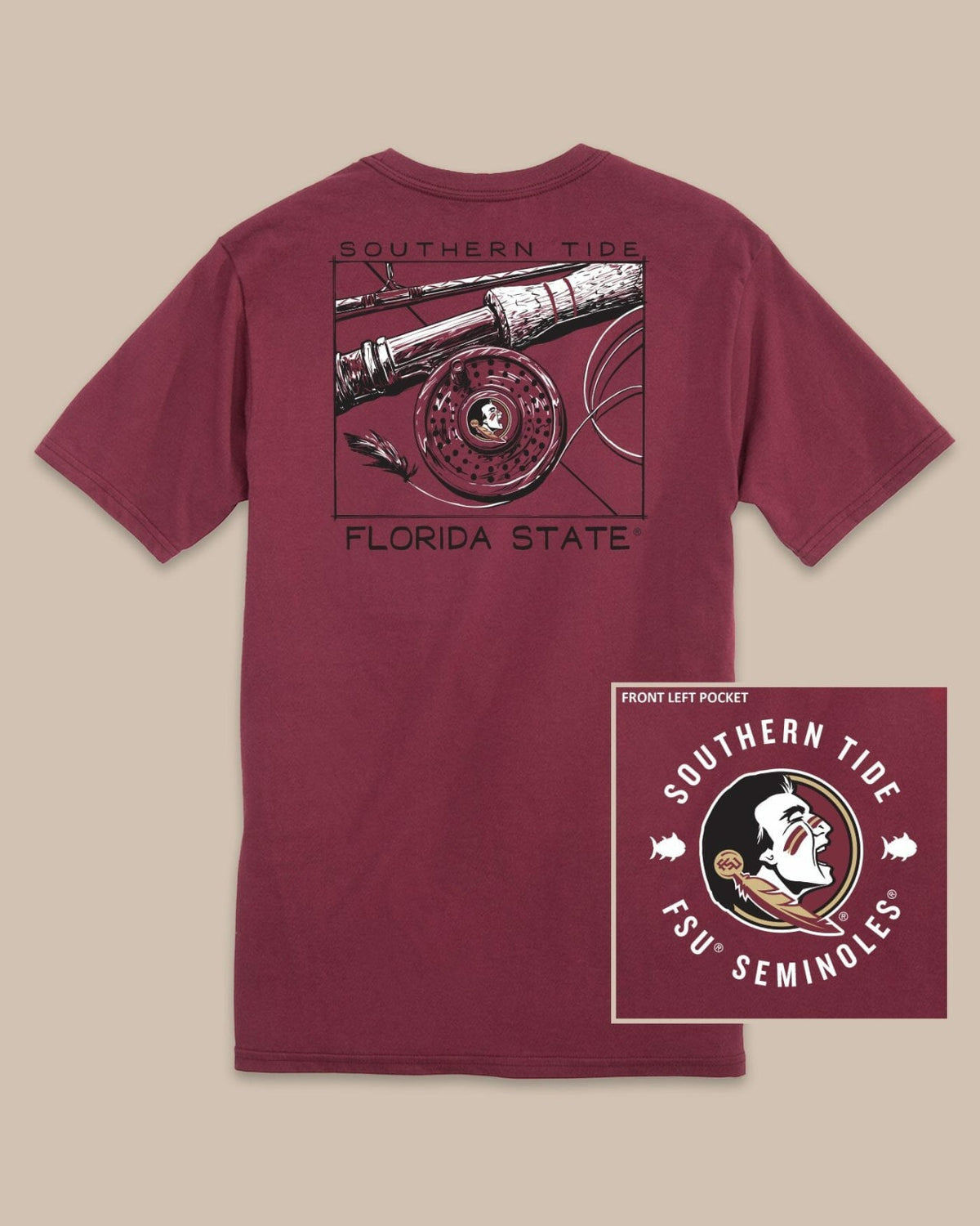 FSU Seminoles Gameday Fly Reel T-Shirt | Southern Tide Value