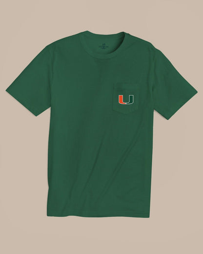 Miami Hurricanes Embroidered Short Sleeve T-Shirt | Southern Tide Featured