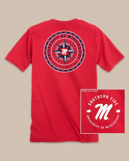 Ole Miss Rebels Gameday Collegiate Compass T-Shirt | Southern Tide Special Offer