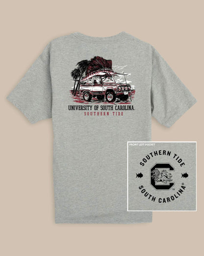 USC Gamecocks Trophy Catch Heather T-Shirt | Southern Tide Signature