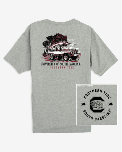 USC Gamecocks Trophy Catch Heather T-Shirt | Southern Tide Signature