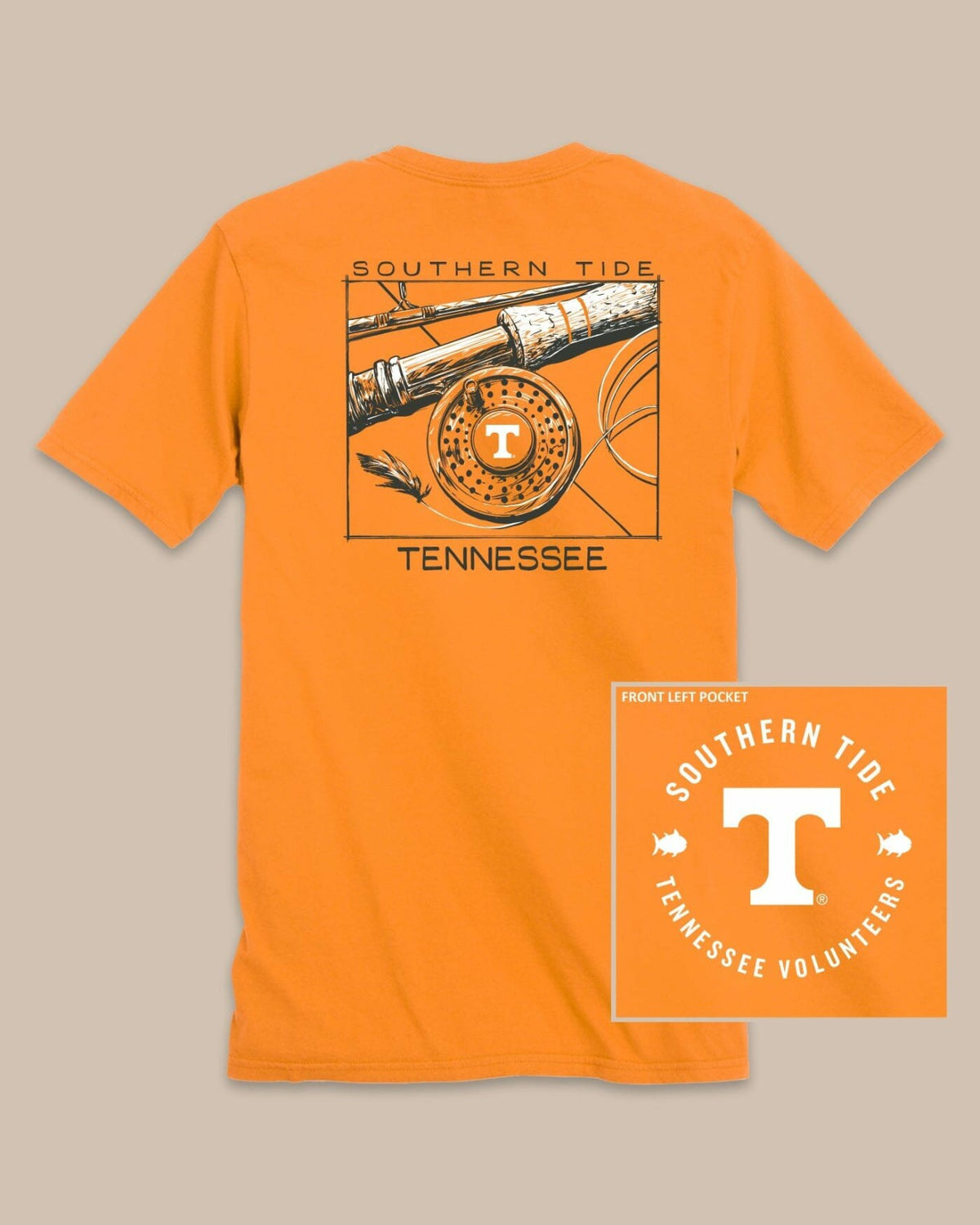 Tennessee Vols Gameday Fly Reel T-Shirt | Southern Tide Great Value