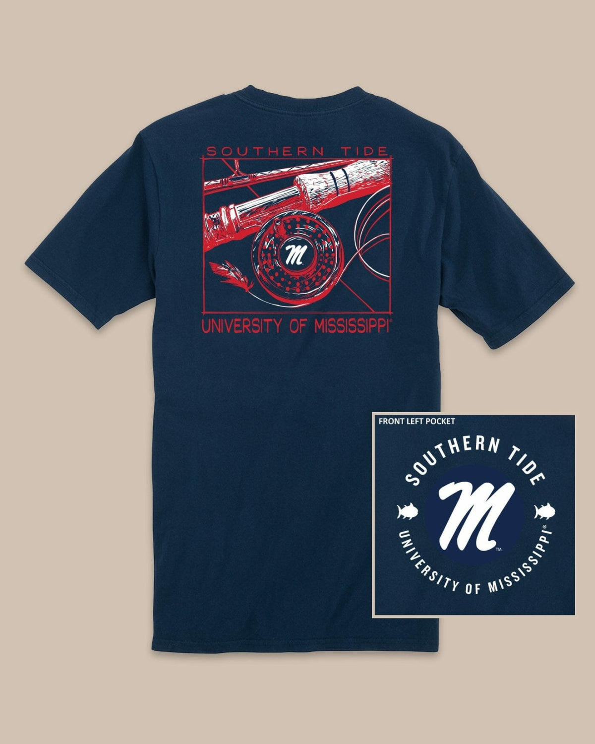 Ole Miss Rebels Gameday Fly Reel T-Shirt | Southern Tide Featured