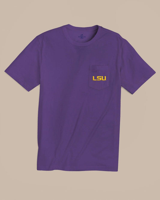 LSU Tigers Gameday Embroidered Short Sleeve T-Shirt | Southern Tide Quality