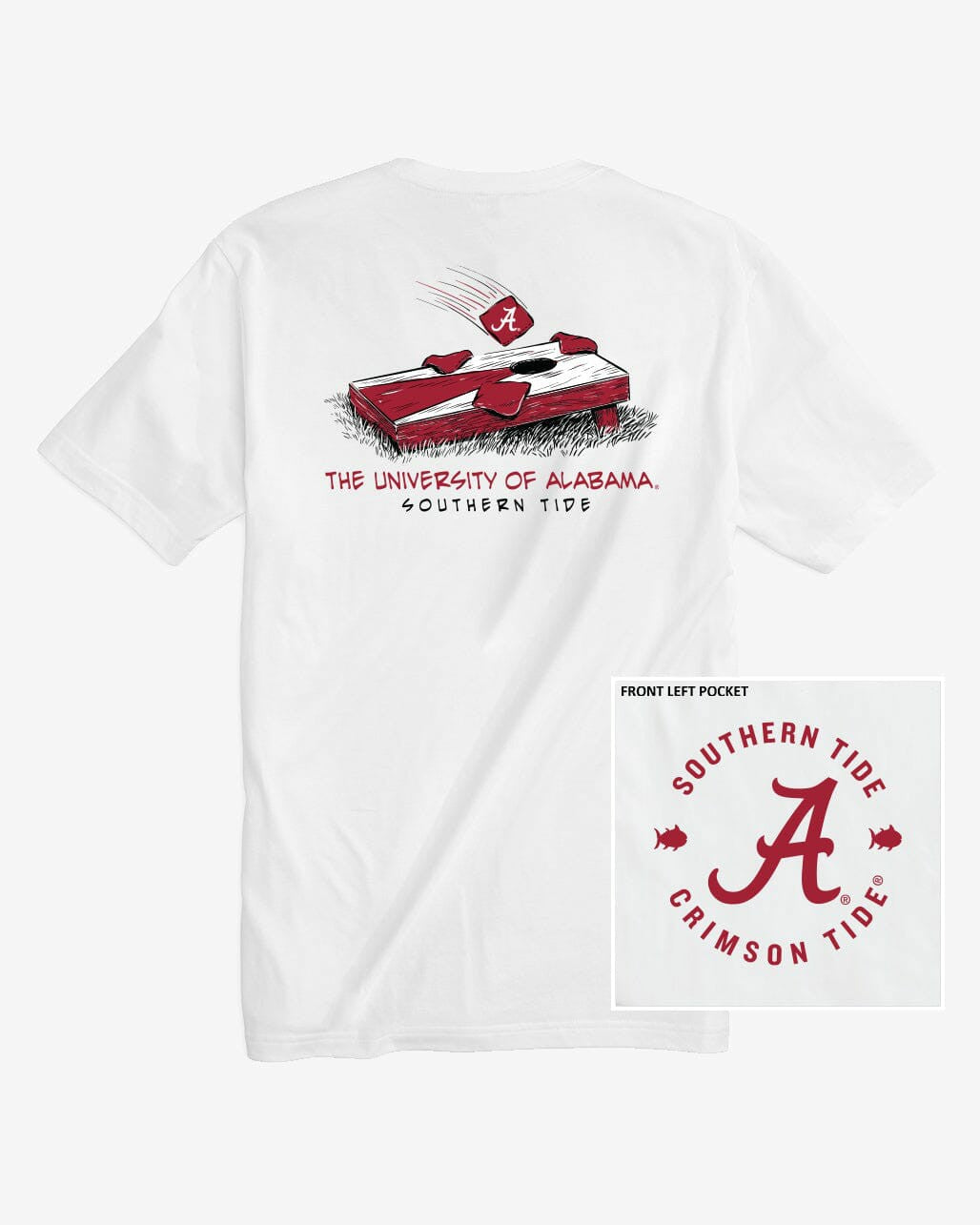 Alabama Crimson Tide Cornhole T-Shirt | Southern Tide Special Offer