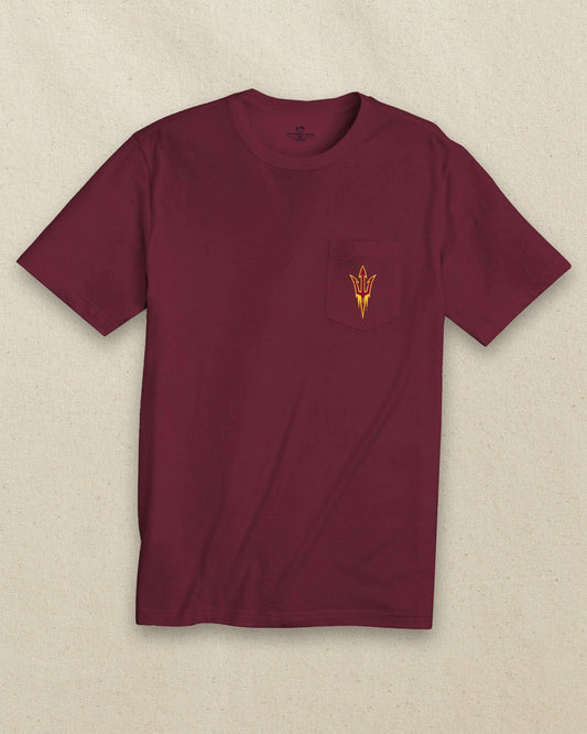Arizona State Embroidered Short Sleeve T-Shirt | Southern Tide Top Pick