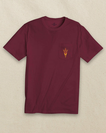 Arizona State Embroidered Short Sleeve T-Shirt | Southern Tide Top Pick