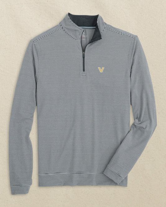 Vanderbilt Commodores Micro-Stripe Quarter Zip | Southern Tide Sale