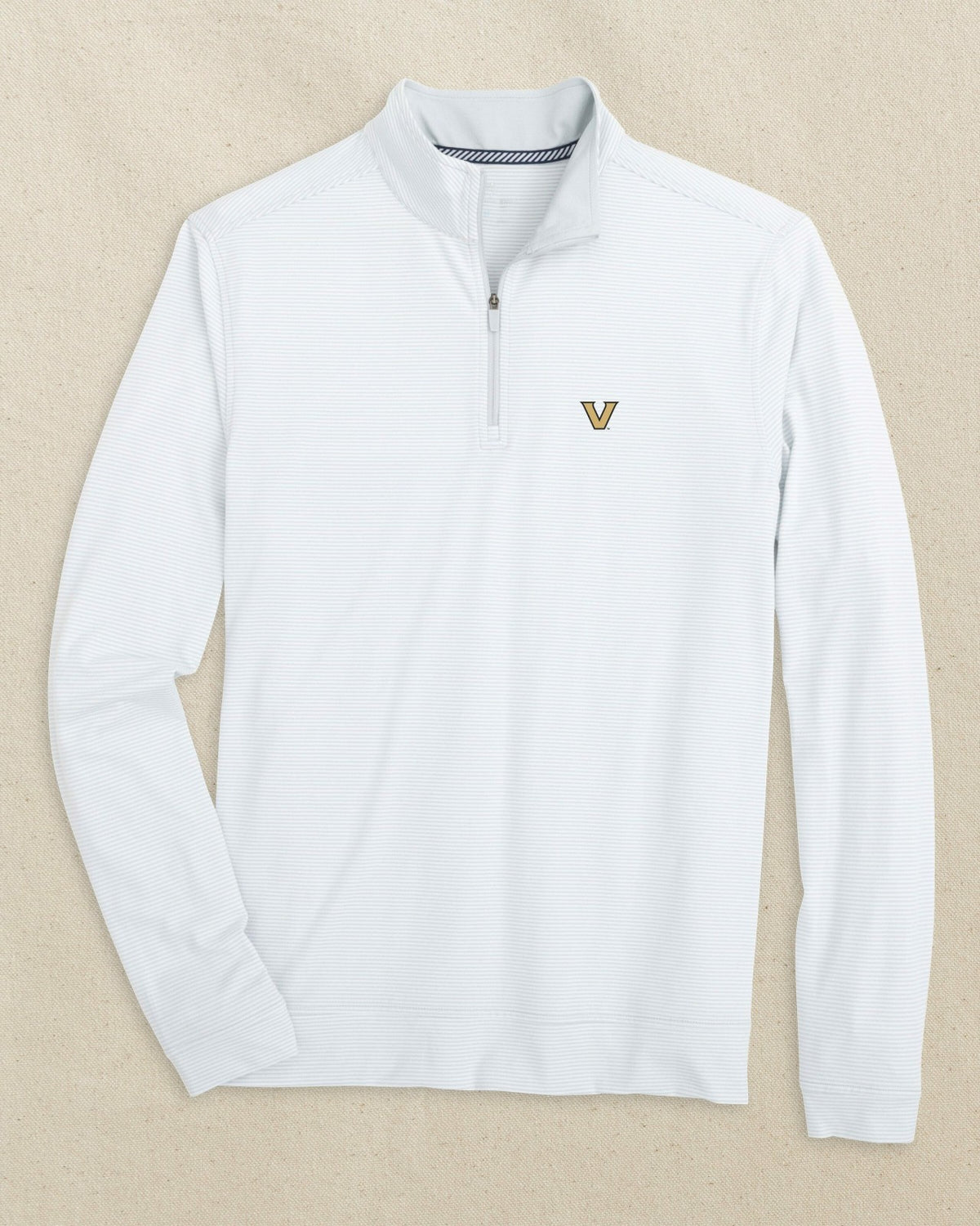 Vanderbilt Commodores Micro-Stripe Quarter Zip | Southern Tide Sale