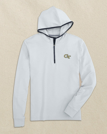 Georgia Tech Scuttle Quarter Zip Hoodie | Southern Tide Value