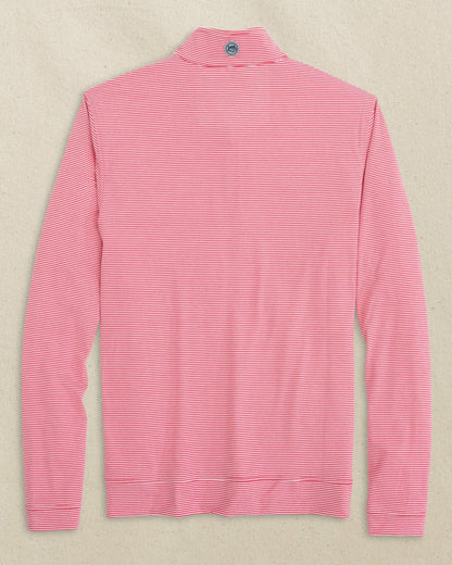NC State Wolf Head Micro-Stripe Quarter Zip | Southern Tide Best Seller