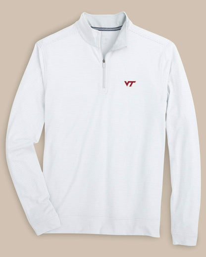 Virginia Tech Hokies Stripe Heather Quarter Zip | Southern Tide Hot Sale