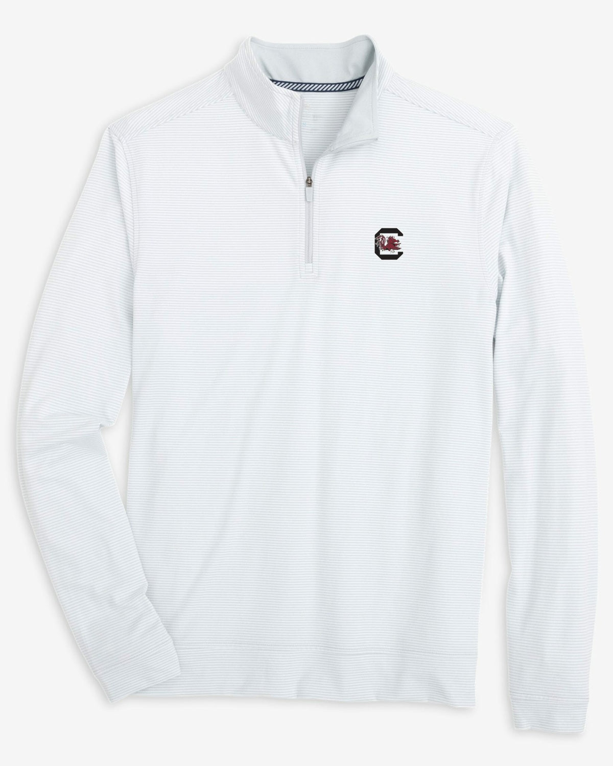 USC Gamecocks Stripe Heather Quarter Zip | Southern Tide Trusted