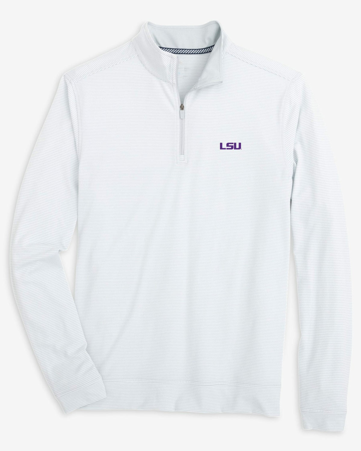 LSU Tigers Stripe Heather Quarter Zip | Southern Tide Top Pick