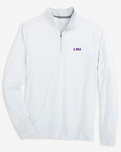 LSU Tigers Stripe Heather Quarter Zip | Southern Tide Top Pick