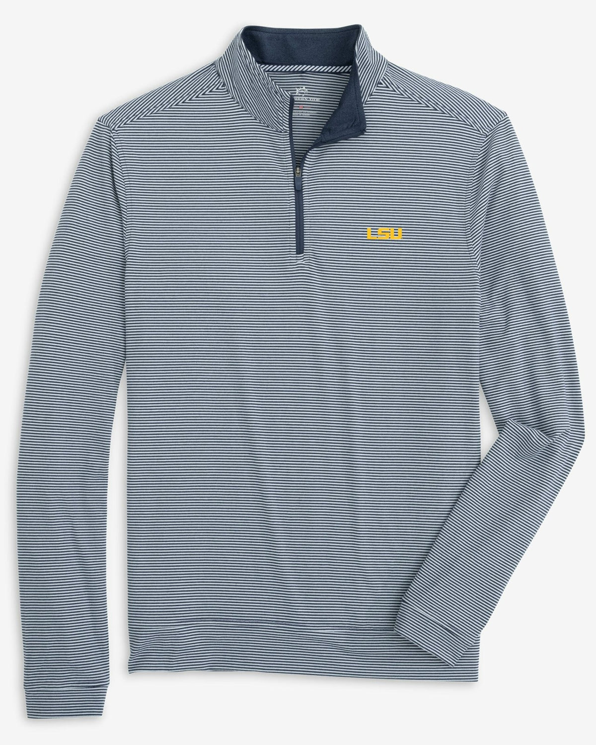 LSU Tigers Stripe Heather Quarter Zip | Southern Tide Top Pick