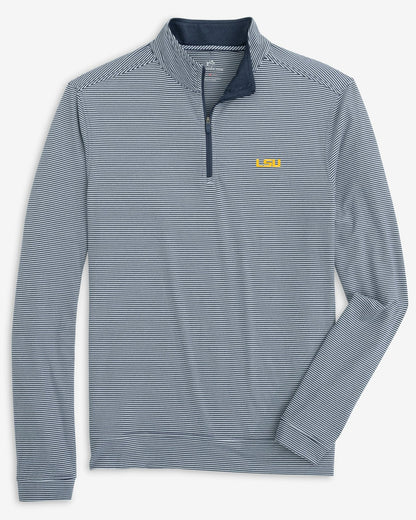 LSU Tigers Stripe Heather Quarter Zip | Southern Tide Top Pick