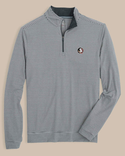 FSU Seminoles Stripe Heather Quarter Zip | Southern Tide Quality