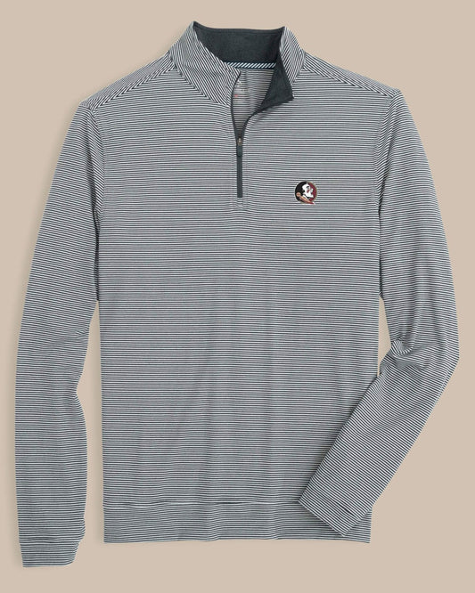 FSU Seminoles Stripe Heather Quarter Zip | Southern Tide Quality
