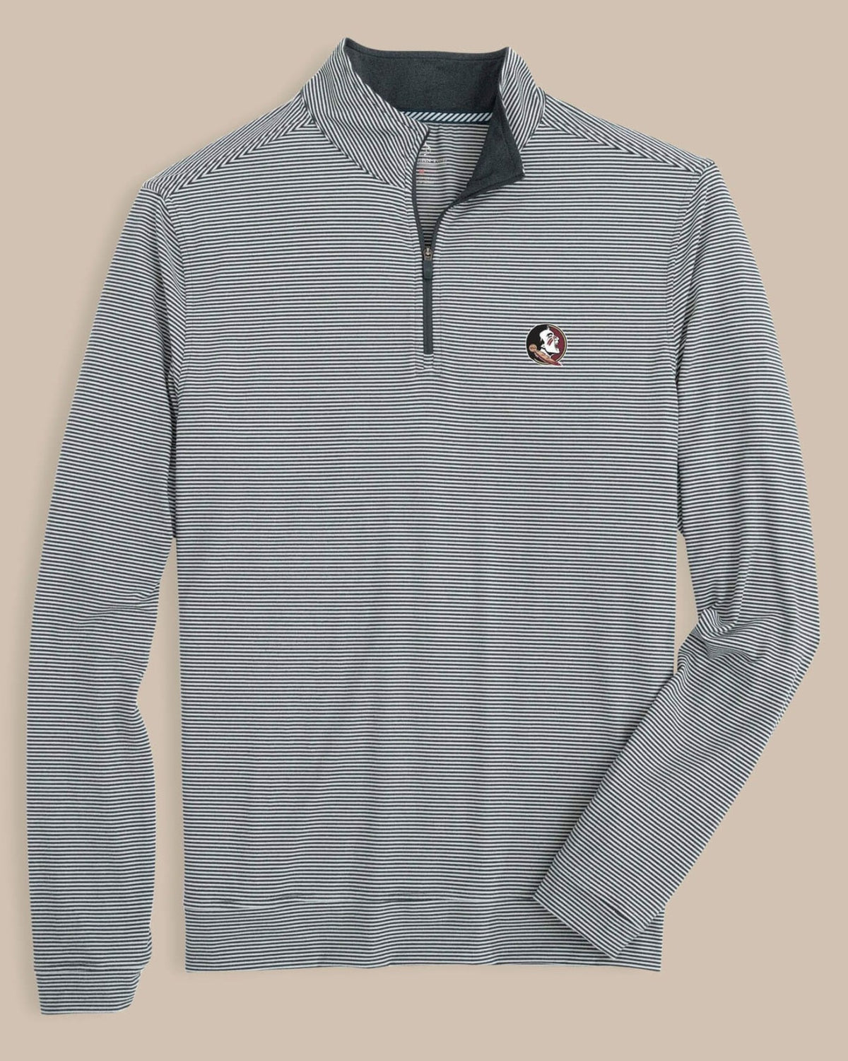 FSU Seminoles Stripe Heather Quarter Zip | Southern Tide Quality