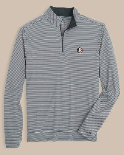 FSU Seminoles Stripe Heather Quarter Zip | Southern Tide Quality
