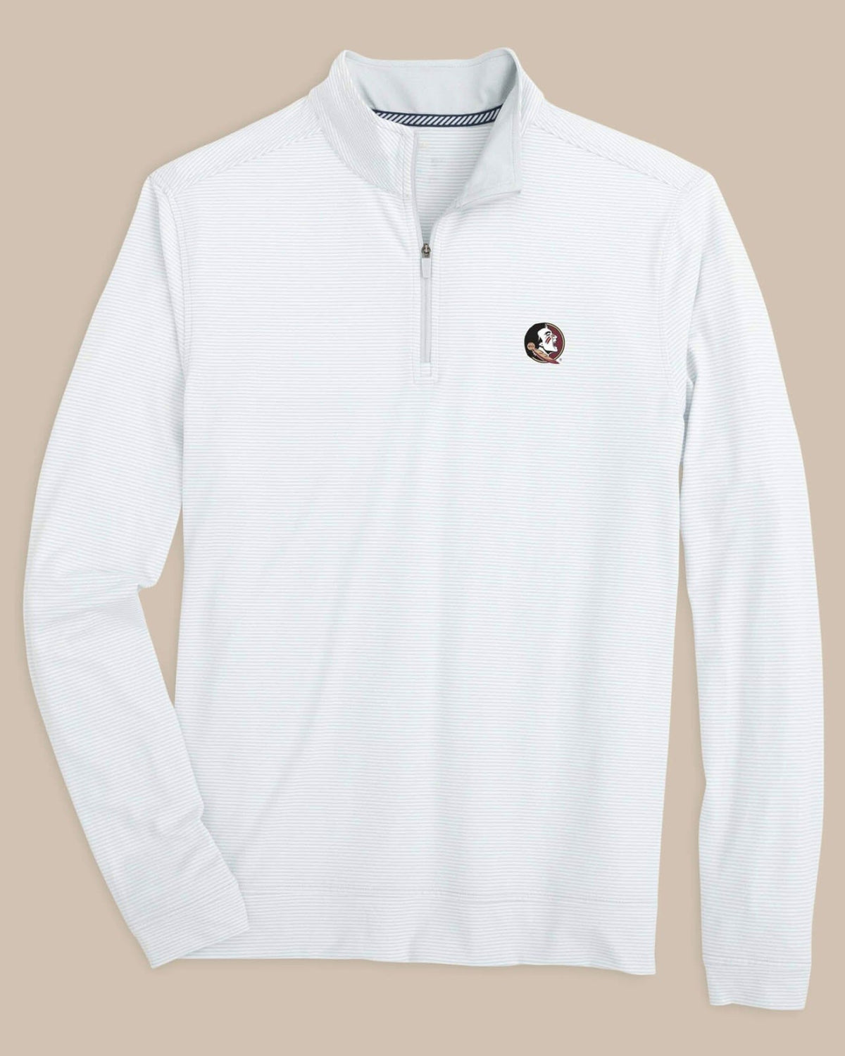 FSU Seminoles Stripe Heather Quarter Zip | Southern Tide Quality