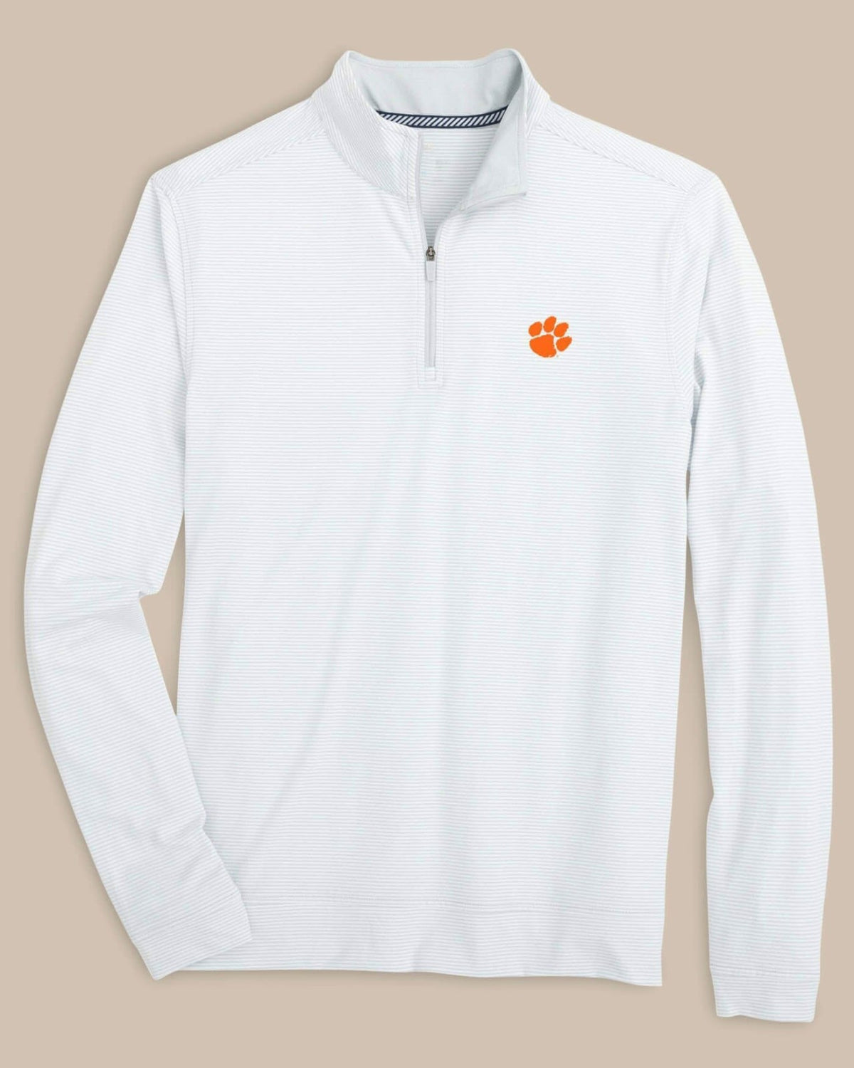 Clemson Tigers Stripe Heather Quarter Zip | Southern Tide Recommended