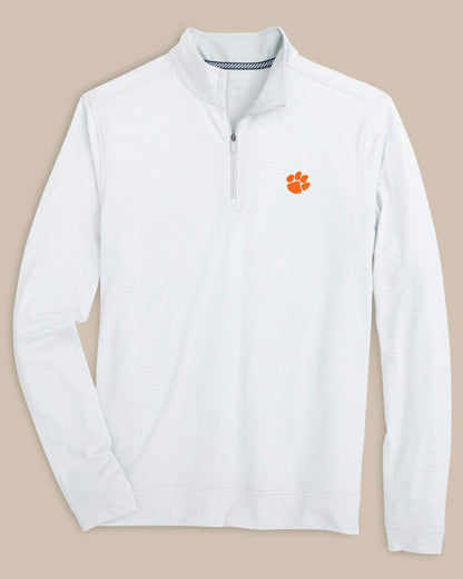 Clemson Tigers Stripe Heather Quarter Zip | Southern Tide Recommended