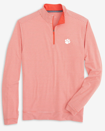 Clemson Tigers Stripe Heather Quarter Zip | Southern Tide Recommended