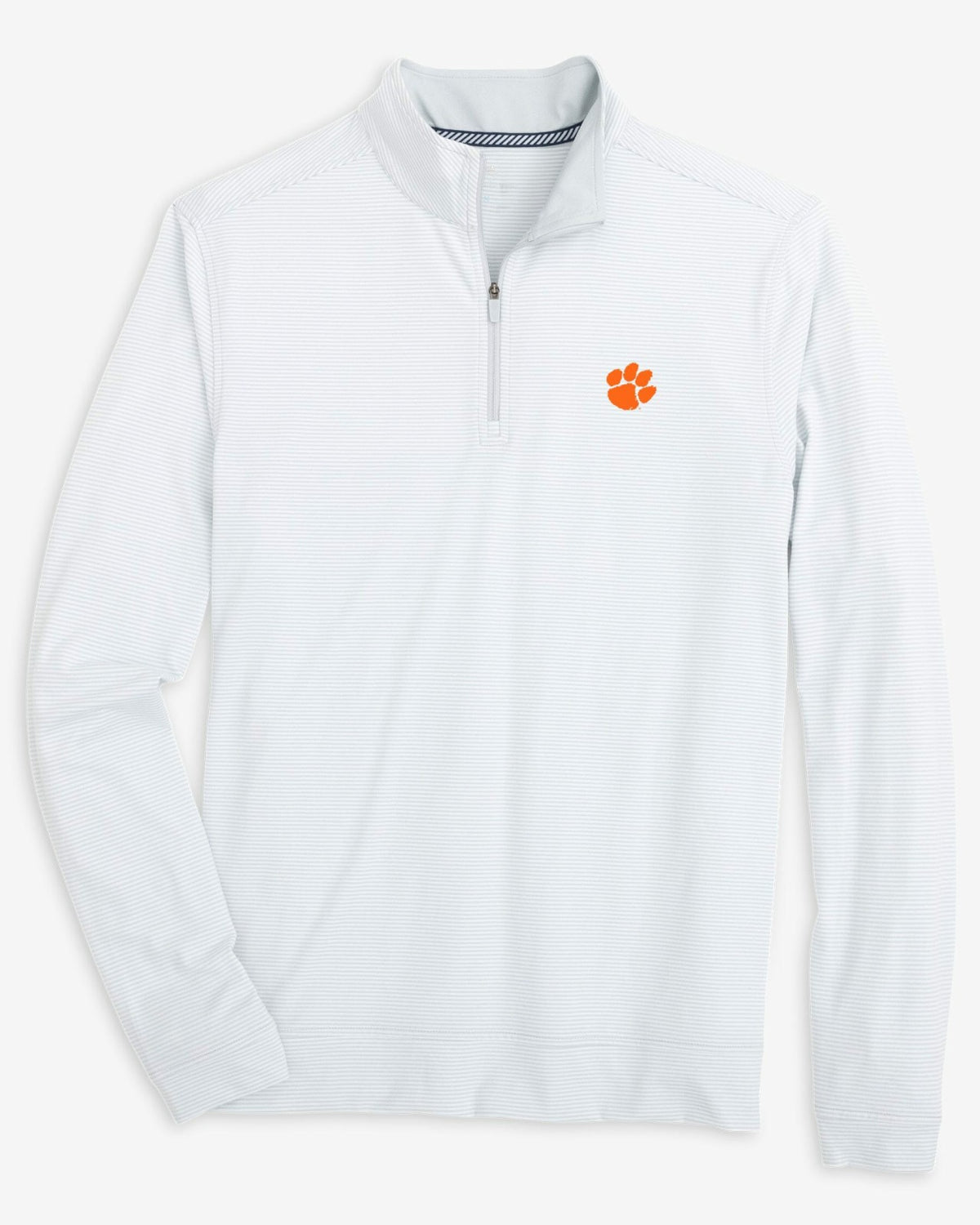 Clemson Tigers Stripe Heather Quarter Zip | Southern Tide Recommended
