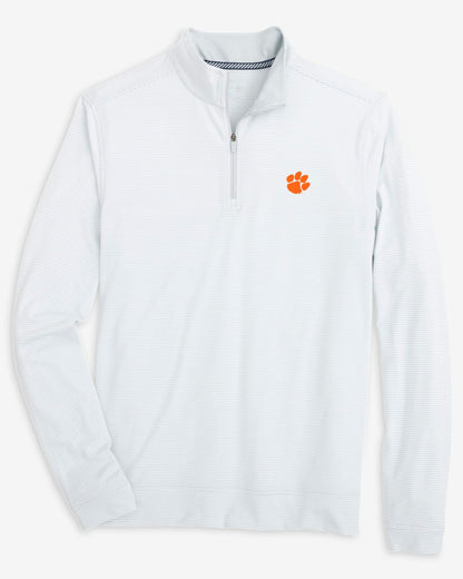 Clemson Tigers Stripe Heather Quarter Zip | Southern Tide Recommended
