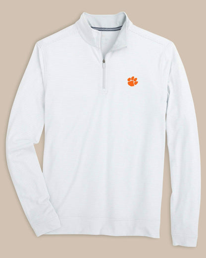 Clemson Tigers Stripe Heather Quarter Zip | Southern Tide Recommended